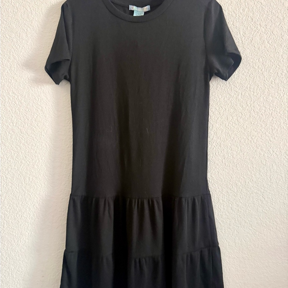 Good Luck Gem Black Casual Kids Dress